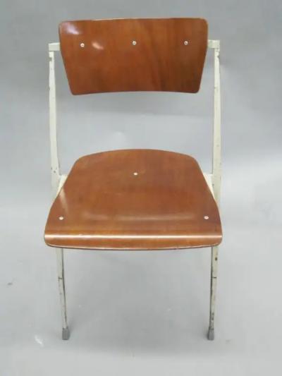 Wim Rietveld Two Dutch Mid Century Modern Desk Chairs by Wim Rietveld