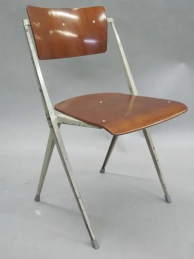 Wim Rietveld Two Dutch Mid Century Modern Desk Chairs by Wim Rietveld