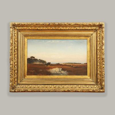 Winckworth Allan Gay Hay wagon off Jerusalem Road Cohasset Massachusetts