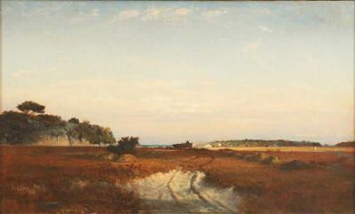 Winckworth Allan Gay Hay wagon off Jerusalem Road Cohasset Massachusetts