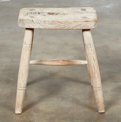 Windsor Stool with Weathered Surface