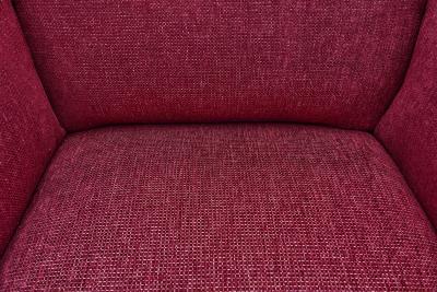 Wine Red Upholstered Art Deco Armchair Europe Mid 20th Century