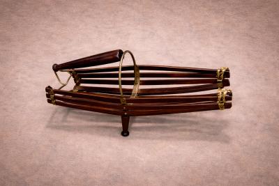 Wine holder in Rosewood Metal Unknown 1960s