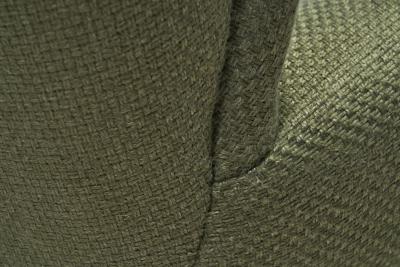 Wingback Armchair Upholstered in Dark Green Europe Mid 20th Century