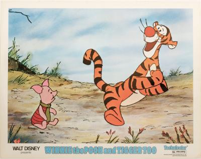 Winnie the Pooh and Tigger Too 1974 Vintage Lobby Card 1
