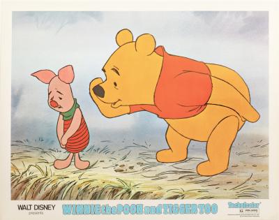 Winnie the Pooh and Tigger Too 1974 Vintage Lobby Card 2