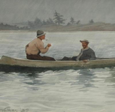 Winslow Homer 1939 Watercolor by FR Walker in the Manner of Winslow Homer