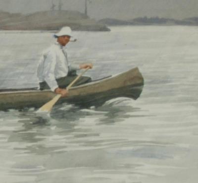 Winslow Homer 1939 Watercolor by FR Walker in the Manner of Winslow Homer