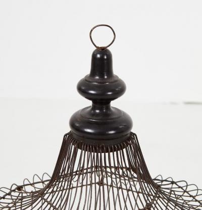 Wirework and Marquetry Birdcage Lantern