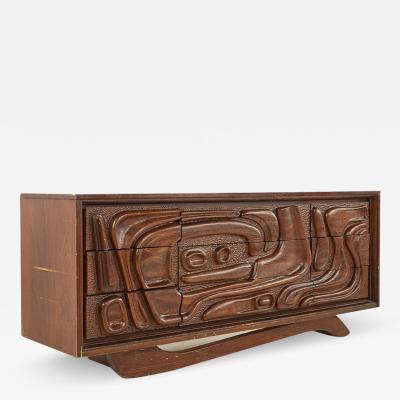 Witco Style Pulaski Mid Century Oceanic Lowboy Dresser