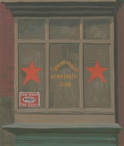 Witold Gordon Witold Gordon Gouache Democratic Club Vanity Fair