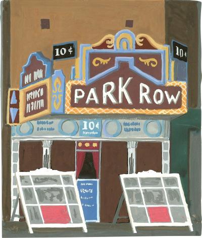 Witold Gordon Witold Gordon Gouache Park Row Theater Vanity Fair 