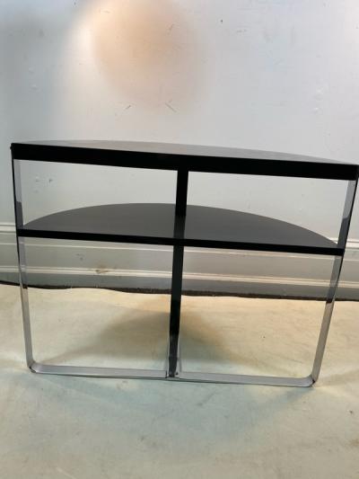 Wolfgang Hoffmann ART DECO MODERNIST DEMILUNE TABLE BY WOLFGANG HOFFMAN
