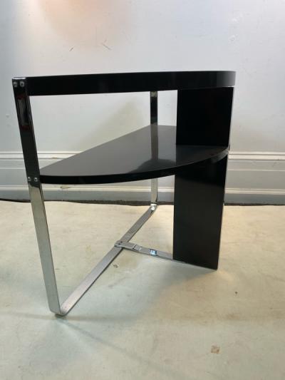 Wolfgang Hoffmann ART DECO MODERNIST DEMILUNE TABLE BY WOLFGANG HOFFMAN