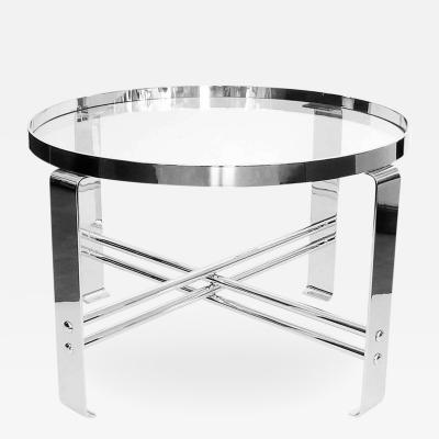 Wolfgang Hoffmann Streamline Cocktail Table by Wolfgang Hoffmann in Polished Chrome