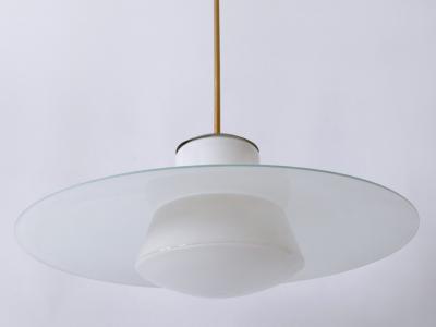 Wolfgang T mpel Rare Mid Century Modern Pendant Lamp by Wolfgang T mpel for Doria Germany 1950s