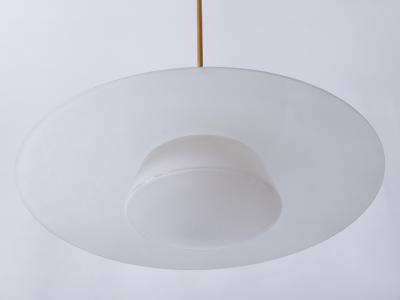 Wolfgang T mpel Rare Mid Century Modern Pendant Lamp by Wolfgang T mpel for Doria Germany 1950s