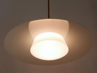 Wolfgang T mpel Rare Mid Century Modern Pendant Lamp by Wolfgang T mpel for Doria Germany 1950s