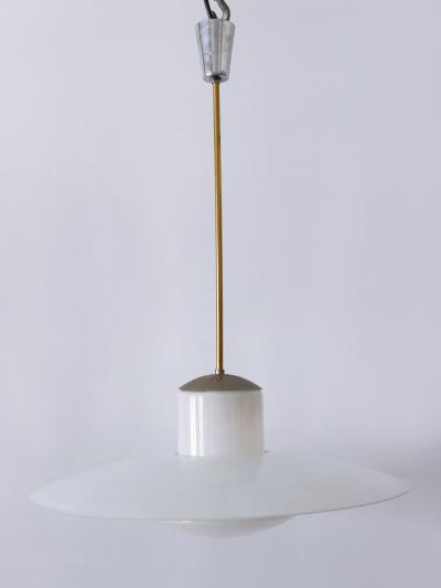 Wolfgang T mpel Rare Mid Century Modern Pendant Lamp by Wolfgang T mpel for Doria Germany 1950s