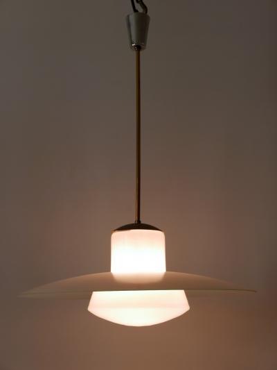 Wolfgang T mpel Rare Mid Century Modern Pendant Lamp by Wolfgang T mpel for Doria Germany 1950s