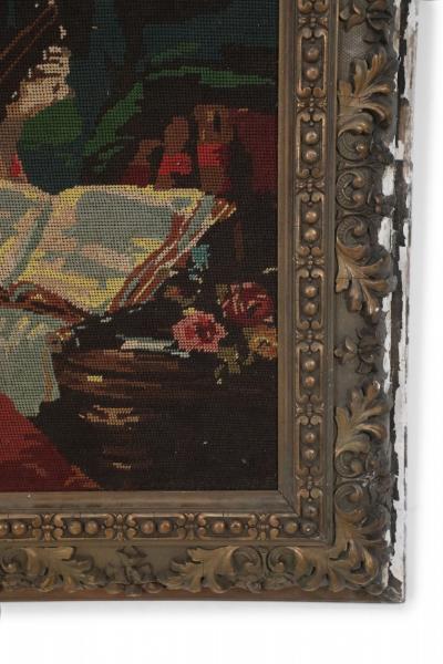 Woman Playing The Lute Tapestry