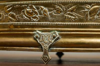 Wonderful 19th Century Neoclassical Cachepot or Planter in Patinated Brass
