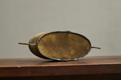 Wonderful 19th Century Neoclassical Cachepot or Planter in Patinated Brass