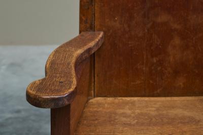Wonderful Antique Armchair in Solid Oak Europe 19th Century