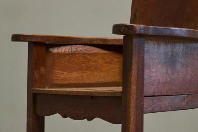 Wonderful Antique Armchair in Solid Oak Europe 19th Century