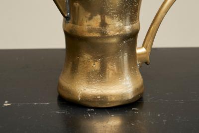 Wonderful Antique Jug in Sand Cast Brass 19th Century
