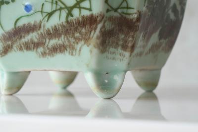 Wonderful Bonsai Pot or Planter in Light Jade Japan Early 20th Century