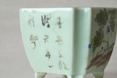 Wonderful Bonsai Pot or Planter in Light Jade Japan Early 20th Century