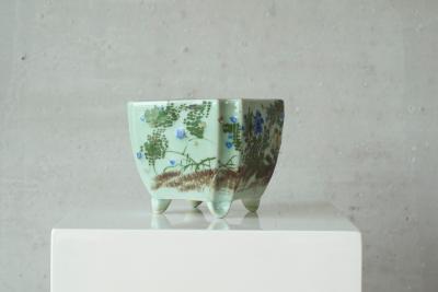 Wonderful Bonsai Pot or Planter in Light Jade Japan Early 20th Century