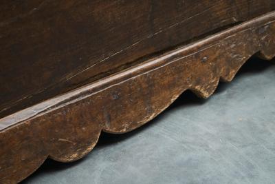 Wonderful Early 18th Century Chest in Oak and Wrought Iron