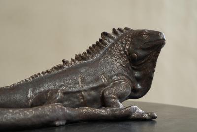 Wonderful Glazed Studio Pottery Iguana 1960s