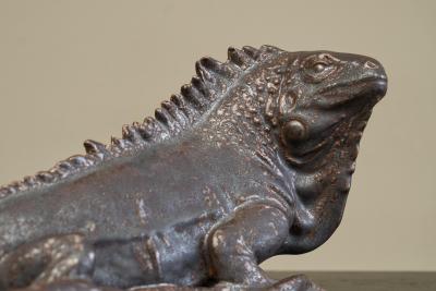 Wonderful Glazed Studio Pottery Iguana 1960s
