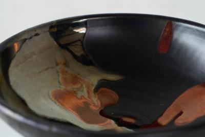 Wonderful Japanese Showa Era Lustre Glazed Studio Pottery Bowl 1960s