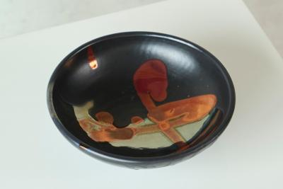 Wonderful Japanese Showa Era Lustre Glazed Studio Pottery Bowl 1960s