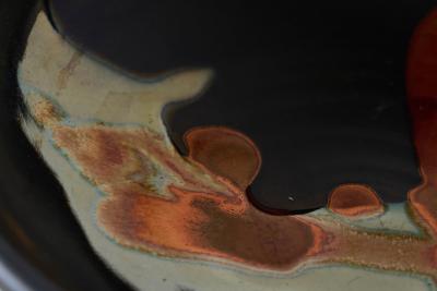 Wonderful Japanese Showa Era Lustre Glazed Studio Pottery Bowl 1960s