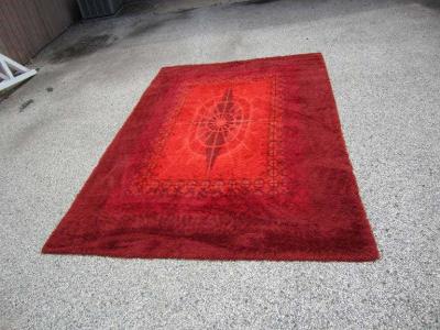 Wonderful Large Size Swedish Rya Rug Mid Century Modern