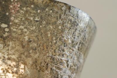 Wonderful Late 19th Century Vase in Weathered Mercury Glass