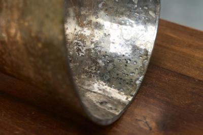 Wonderful Late 19th Century Vase in Weathered Mercury Glass