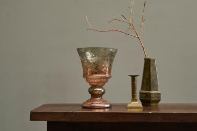 Wonderful Late 19th Century Vase in Weathered Mercury Glass