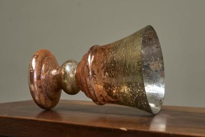 Wonderful Late 19th Century Vase in Weathered Mercury Glass