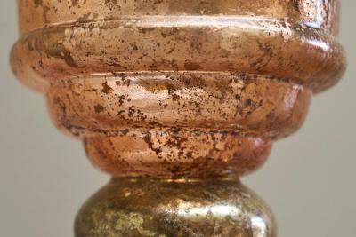 Wonderful Late 19th Century Vase in Weathered Mercury Glass