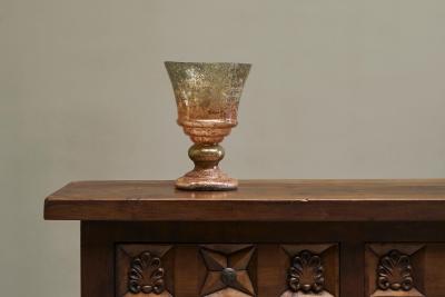 Wonderful Late 19th Century Vase in Weathered Mercury Glass