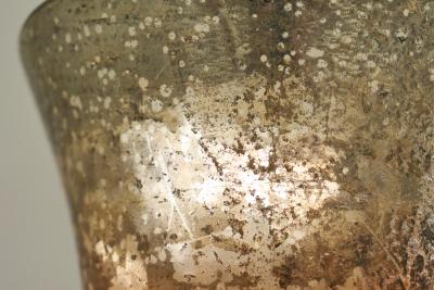 Wonderful Late 19th Century Vase in Weathered Mercury Glass