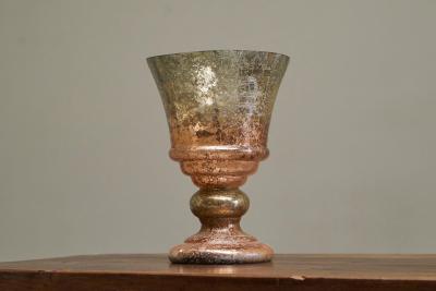 Wonderful Late 19th Century Vase in Weathered Mercury Glass