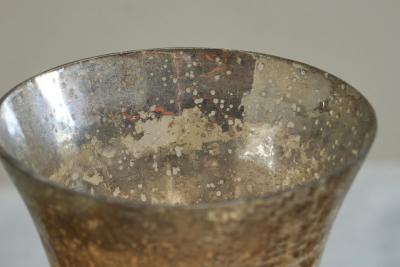 Wonderful Late 19th Century Vase in Weathered Mercury Glass