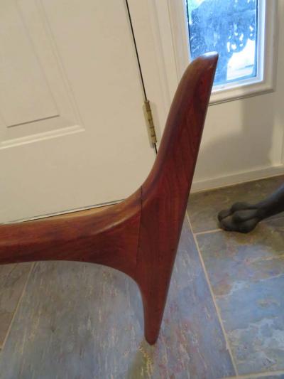 Wonderful Lucite Sculptural Walnut Coffee Table Midcentury
